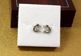 925 Sterling Silver Plated Dolphin Earrings For Women 