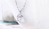 Trendy AAA Cubic Zircon Dolphin Pendant Necklace 