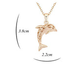 18K Gold Plated Dolphin Necklace and Pendant 