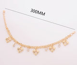 Gorgeous Heart and Rhinestone Dolphin Anklet 