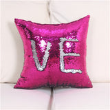 Magical Reversible Sequin Throw Pillow Case 