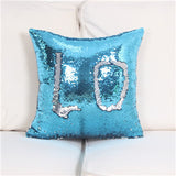 Magical Reversible Sequin Throw Pillow Case 
