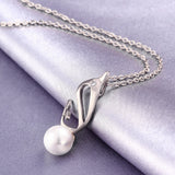Trendy 18K Gold Plated Pearl Dolphin Necklace 