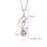 Trendy AAA Zircon Dolphin Necklace and Pendant 