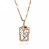 Lovely 18 K Gold Plated Dolphin Pendant (necklace not included) 