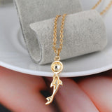 Elegant 18K Gold Plated Dolphin Necklace and Pendant 