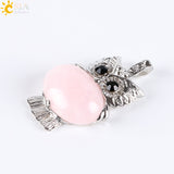 Hot Natural Stone Cute Owl Pendant for Women 