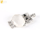 Hot Natural Stone Cute Owl Pendant for Women 