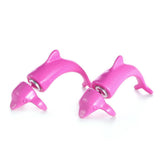 Cute Harajuku Stereo Piercing Dolphin Stud Earrings 