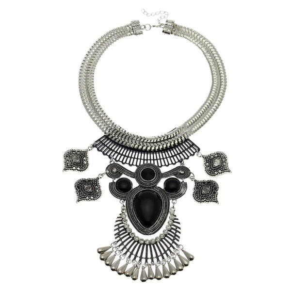 New Design Vintage Resins Chokers Maxi Owl Necklace -  Statement Necklaces & Pendant Jewelry 