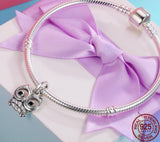 Stunning 925 Sterling Silver Owl Pendant Charms (Pendant Only) 