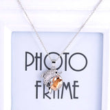 Beautiful Crystal Rhinestone Dolphin Pendant With Chain Necklace 