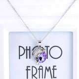 Beautiful Crystal Rhinestone Dolphin Pendant With Chain Necklace 