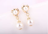 Elegant Dolphin Pearl Earrings 