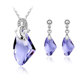 Crystal Dolphin Jewelry Set in 4 colours 