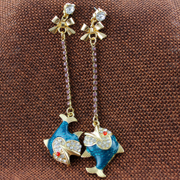 Pure and Quietly Elegant Small Dolphin Earrings 