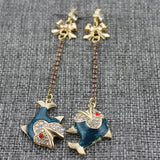 Pure and Quietly Elegant Small Dolphin Earrings 