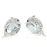 Crystal Dolphin Stud Earrings featuring Swarovski 