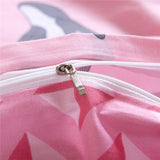 Beautiful Dolphin Bedding Set Available in Pink & Blue 100% Cotton- 4 Pieces 