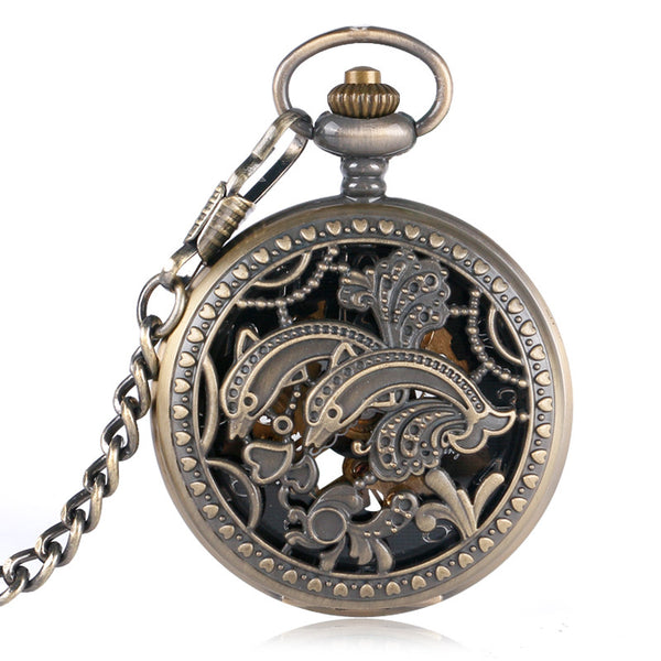 Vintage Antique Bronze Hand Wind Pocket Watch - Absolutely Gorgous 