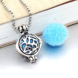 Owl Aromatherapy Diffuser Choker Necklace Pendant - Essential Oil Perfume Locket Necklace With Pad for Women 