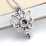 Owl Aromatherapy Diffuser Choker Necklace Pendant - Essential Oil Perfume Locket Necklace With Pad for Women 