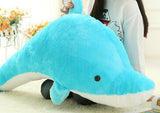 Large Dolphin Plush Toy - 80cm (pink or blue) 