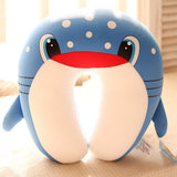 U Type Kids Pillow, Great For Travel Naps - Cat/Crab/Whale Dolphin Toys 