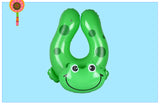 Inflatable Dolphin/Swan/Elephant/Frog/Duck Swim Rings For Pool or Beach 