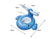 Inflatable Dolphin Water Cart with Tail Shade - For Kids 