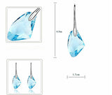 Vintage Rhinestone 18K Gold Plated Dolphin Jewelry Set Incluing Earrings and Necklace 