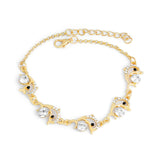 Totally Hot Austrlian Crystal Leaping Dolphin Link Chain Bracelet 