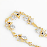 Totally Hot Austrlian Crystal Leaping Dolphin Link Chain Bracelet 