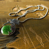 Bohemian Style Natural Stone Beads Pendant Dolphin Necklace 