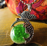 Bohemian Style Natural Stone Beads Pendant Dolphin Necklace 