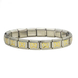 Stainless Steel Bracelet Bangle (Choose from Gold Heart, Flower, Butterfly and Dolphins) 