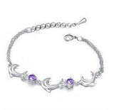 Gorgeous Dolphin and Rhinestone Anklet 
