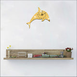 Three-dimensional Cartoon Dolphin Decorative Wall Clock 