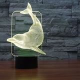 Lovely 3D LED Dolphin Table Lamp - 7 Colours Changeable 