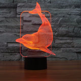 Lovely 3D LED Dolphin Table Lamp - 7 Colours Changeable 