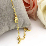 Intricate Heart Shaped Chain Dolphin Pendant Anklet 