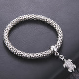 Stunning Popcorn Dolphin Charm Friendship Bracelet 