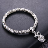 Stunning Popcorn Dolphin Charm Friendship Bracelet 