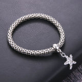 Stunning Popcorn Dolphin Charm Friendship Bracelet 